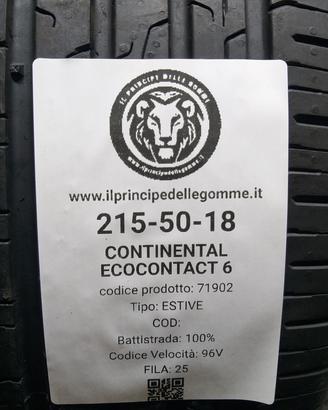 2 GOMME 215 50 18 CONTINENTAL A71902