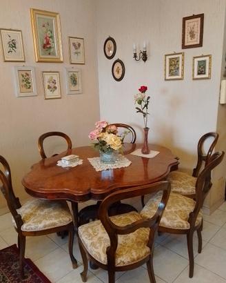 Elegante tavolo epoca fine 1800 con certificato