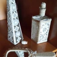 Tris soprammobili antica seteria S.Leucio