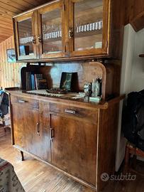 credenza radica anni 70 