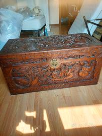 cassapanca legno canfora 