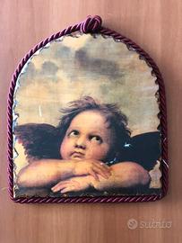 Quadretto raffigurante il dipinto Madonna Sistina