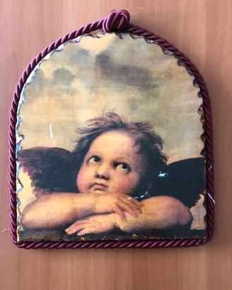 Quadretto raffigurante il dipinto Madonna Sistina