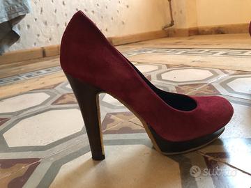 Scarpe rosse con on sale plateau