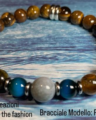 Bracciale occhio di tigre modello POLIFEMO