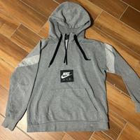 Felpa nike con zip grigia