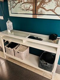 Consolle Ikea piano in vetro