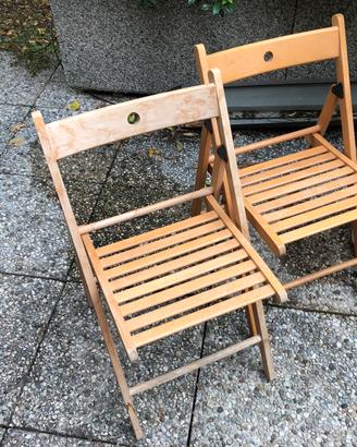 Set 4 sedie pieghevoli IKEA TERJE in faggio