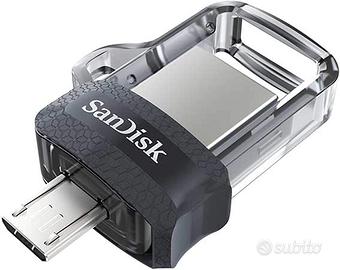 SanDisk Ultra Dual M3.0 USB Flash Drive 64GB, fino