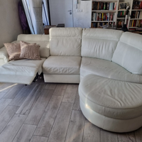 Divano Divani&Divani bianco pelle
