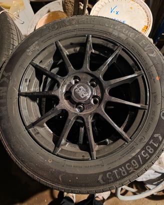 set cerchi + gomme estiva