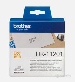Brother dk-11201 etichette originale rotolo da 400
