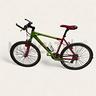 bicicletta-uomo-kastel-rossa-verde