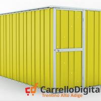 deposito attrezzi giardino 175x307cm 5,4mq giallo