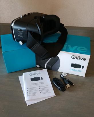 Visore Realtà Virtuale VR Qilive con Telecomando