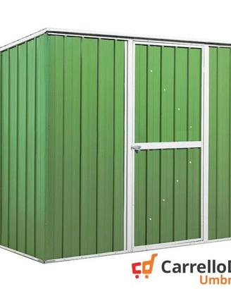 Casetta box giardino Acciaio 260x185 verde chiaro