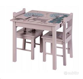 Set Tavolino Bambini con 2 Sedie. Livarno, lilla