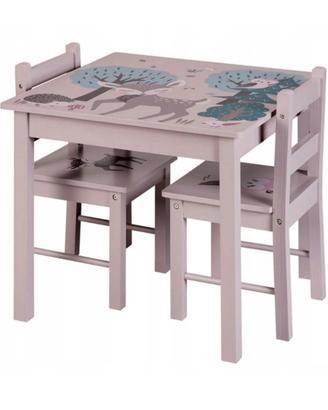 Set Tavolino Bambini con 2 Sedie. Livarno, lilla