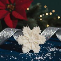 Candela Natalizia Decorazione  Fiocco di neve 