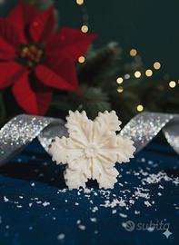 Candela Natalizia Decorazione  Fiocco di neve 