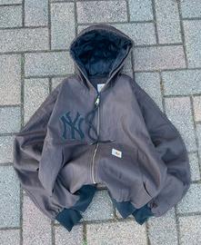 Reworked Jacket Brown Carhartt x New York Yankees