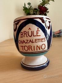 Tazza Chazalettes Torino ceramica Faenza vintage