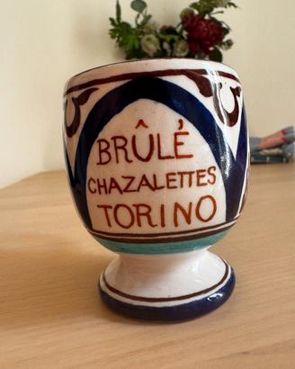 Tazza Chazalettes Torino ceramica Faenza vintage