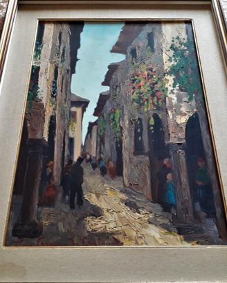 Dipinto Olio su Tela Pino Pessina da Castanedo