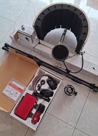 Kit Focusrite + parasputi-asta microfono-pannello