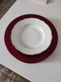  12 sottopiatti borgogna molto robusti