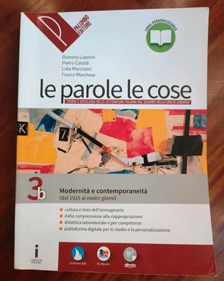 Libro Letteratura Italiana Vol 3B Modernità Contem