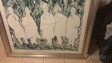 Quadro i futuristi di Mario schifano