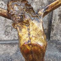 Cristo crocifsso in legno dorato