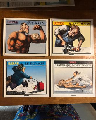 Claude SERRE cartoonist 4 libri