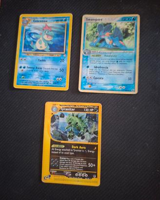 Carte Pokemon Tyranitar Swampert Croconaw