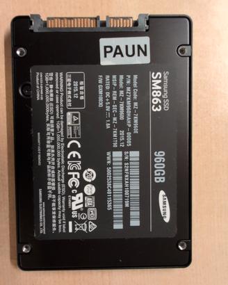 Samsung SSD SM863 960GB