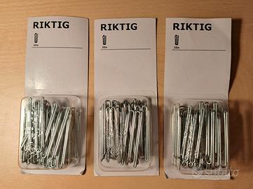 3x confezioni 60 ganci per tende Ikea Riktig