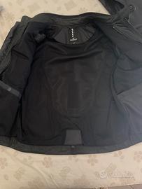 Giacca moto in pelle nera Zonzo