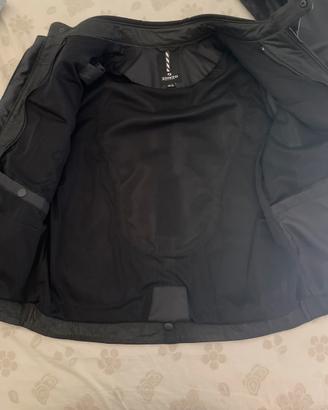 Giacca moto in pelle nera Zonzo