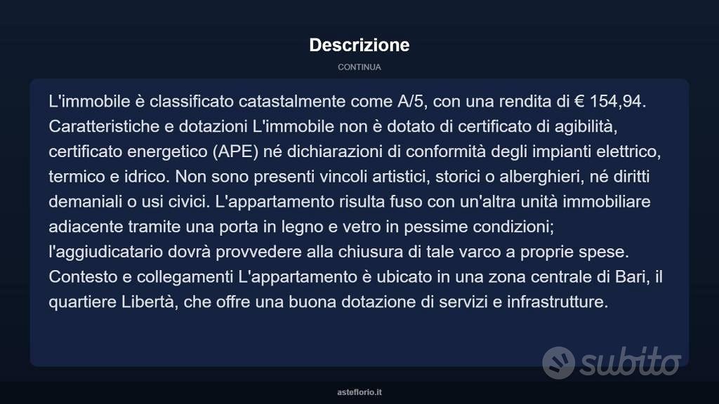 Appartamento – Bari, Libertà, Municipio 1 - Vista 4