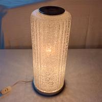 Lampada vetro e acciaio anni '70/'80