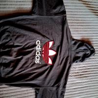 felpa originale Adidas anni 80/90 nera taglia L