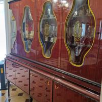 Soggiorno, camera da pranzo con tavolo in marmo