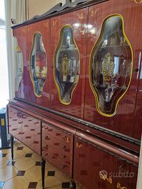 Soggiorno, camera da pranzo con tavolo in marmo