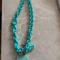 Collana OPS azzurro e bracciale rosso OPS