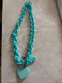 Collana OPS azzurro e bracciale rosso OPS