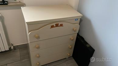 Fasciatoio con cassettiera