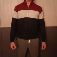 Felpa imbottita multicolore