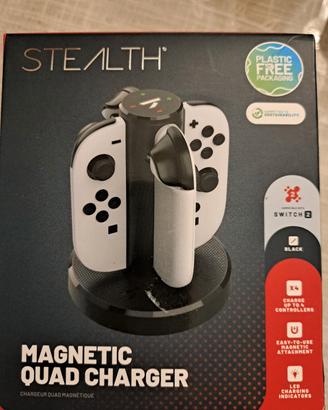 Stealth magnetic quad charger  Nintendo Switch 2