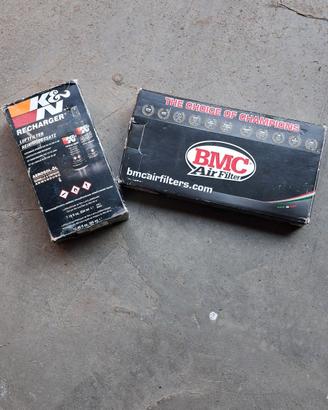 Filtro sportivo BMC e kit puliz. e rigeneraz. K&N 
